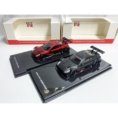 SPEED GT 1:64 Nissan GT-R Nismo GT500 Metallic Red/Matte Black Diecast Model Car