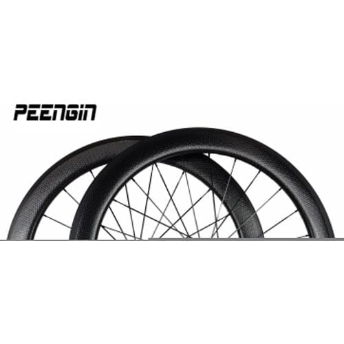 PEENGIN light weight smart white hollow decals carbon wheelset dimple 58mm clincher wheels custom brand rims logo are available