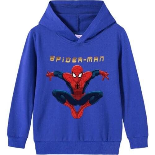 Disney Baby Girls Boys Cartoon Spiderman Hoodies Sweatshirt Clothes Kids Spring Hoodies Jacket Coat Child Tops Clothing