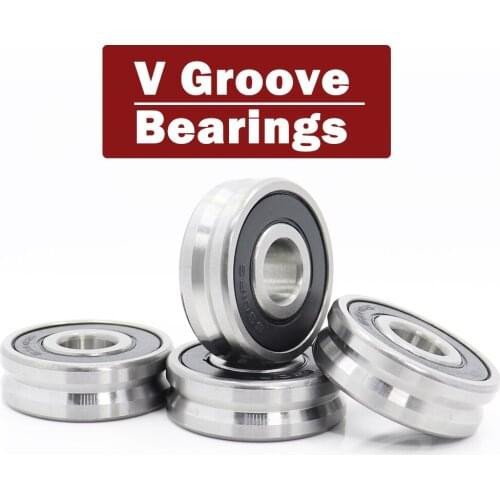 V123712 ( 4PCS ) V Groove Sealed Ball Bearing 12*37*12 mm Pulley Wheel Bearings V4/1 Guide Track Rlooer Bearing