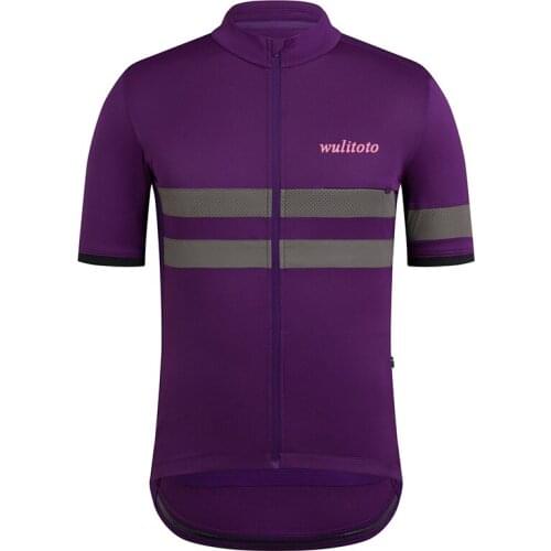 WULITOTO Bike Jersey Summer Short Sleeve Cycling Outdoor MTB Bike Breathable Cycling Jersey Men