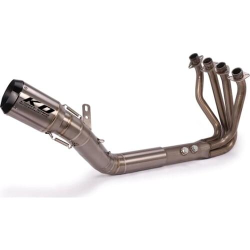 Titanium Alloy Exhaust System for Kawasaki Z900 Ninja 900 Motorcycle Header Mid Link Pipe Slip On Escape with Mid Pipe Catalyst