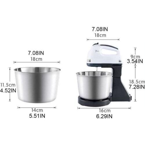 Y98B EU Plug Electric Food Mixer 7 Speeds Adjustable Dough Blender Egg Beater Cream Automatic Mixing Desktop Whisk for Home Cake