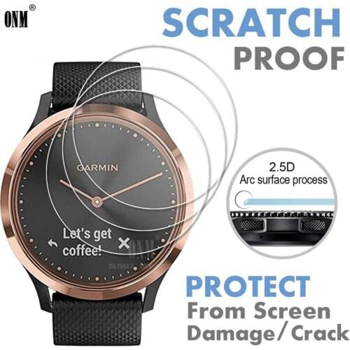9H Premium Tempered Glass For Garmin Vivomove HR Screen Protector Explosion-Proof Film Accessories