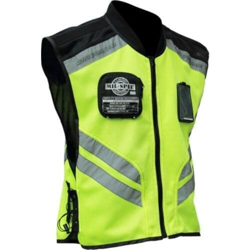 Riding Tribe Motorcycle reflective vest Warning Safe Riding jersey motto mesh jacket