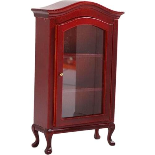 1/12 Doll House Miniature Wood Cupboard Baby Doll Room Furniture Scenery
