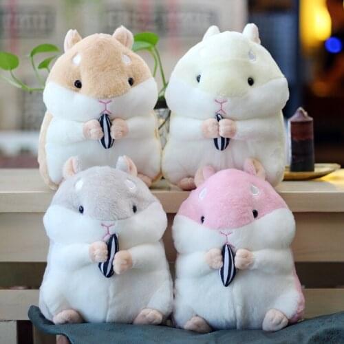 1pc 25cm 35cm cartoon hamsters mouse eat melon seeds plush doll high quality kids sleeping doll stuffed toy girl creative gift