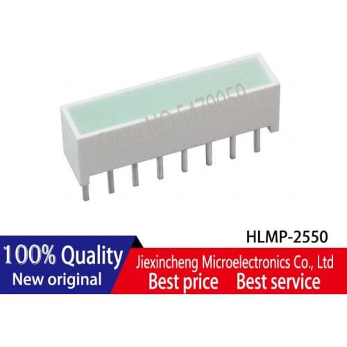 10PCS HLMP-2550 LED LT BAR HI EFF GREEN 4LED SIP