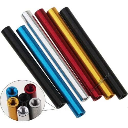 5 PCS M3X6 MM OD Black Color Aluminum Hollow Tubing Tube Connecting Shaft for RC Car Boat Model , Aluminum Pipe