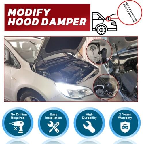 Hood Damper for Nissan Micra K14 2017-2020 Gas Strut Lift Support Front Bonnet Modify Gas Springs Shock Absorber