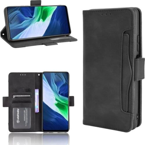 Case For Infinix Note 10 Pro Premium Leather Wallet Multi Cards Slots Leather Flip Cover ForInfinix Note 10 Pro NFC