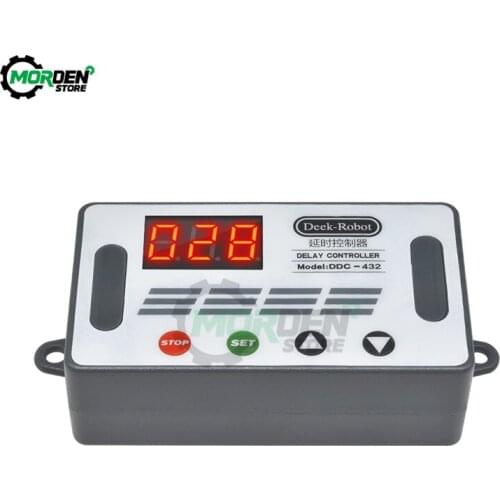 DDC-432 DC5-30V Dual MOS Digital Display Time Relay Module Time Delay Relay Timing Delay Cycle Time Control Switch 12V