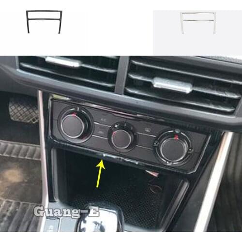 For Volkswagen VW Polo Hatchback 2019 2020 2021 2022 Car Console Temperature Air-condition Volume Switch Trim Frame Panel