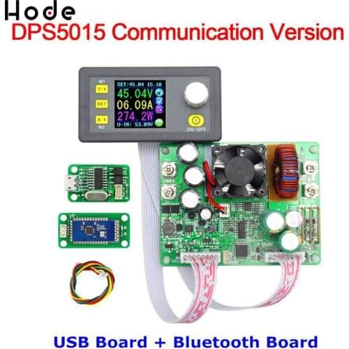 DPS5015+USB+BT LCD Voltmeter 50V 15A Current Voltage tester Step-down Programmable Power Supply module Regulator Converter