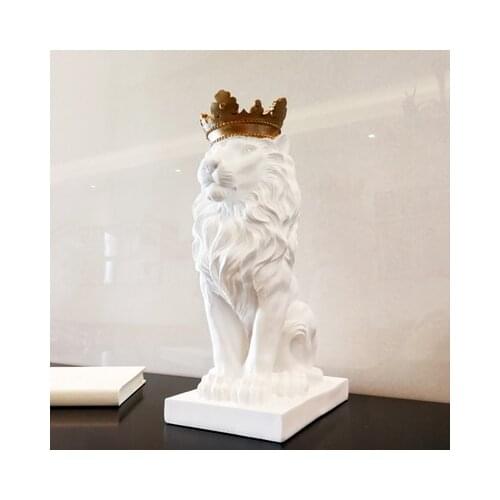 EUROPEAN-STYLE LION OF BOREAL EUROPE CROWN PLACES HOUSEHOLD ADORN ARTICLE LIVING ROOM WINE ARK OFFICE DESK MODEL ROOM ADORNMENT