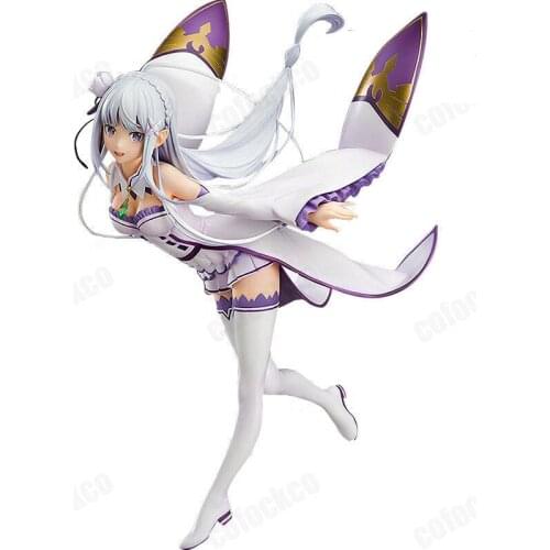 Figma Re:Zero - Starting Life in Another World, Emilia Anime Sexy Girls adult PVC Action Figures Toys