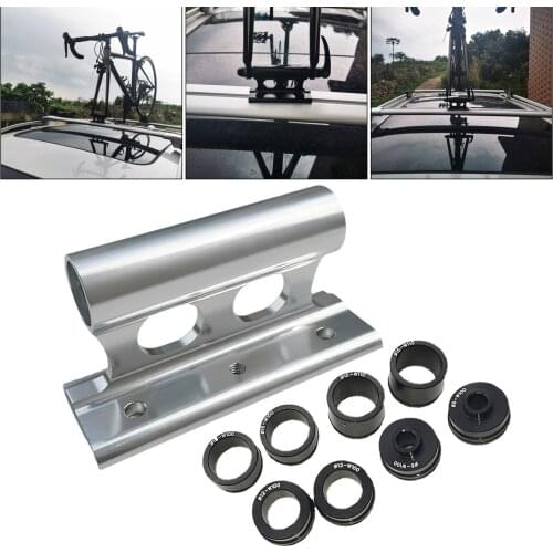 MTB Bicycle Car Roof Mount Rack Bicycle Fork Mount Rack SUV Truck Carrier Holder Luggage rack Quick Release Thru Axle Adapters