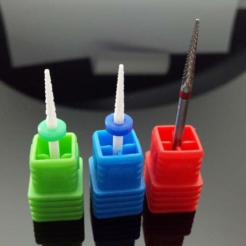 EasyNail 45mm Ceramic Cuticle Clean Burr Nail Drill Bit Rotary Mills Electric Manicure Sharp Nail Drill Machine Accessories Good