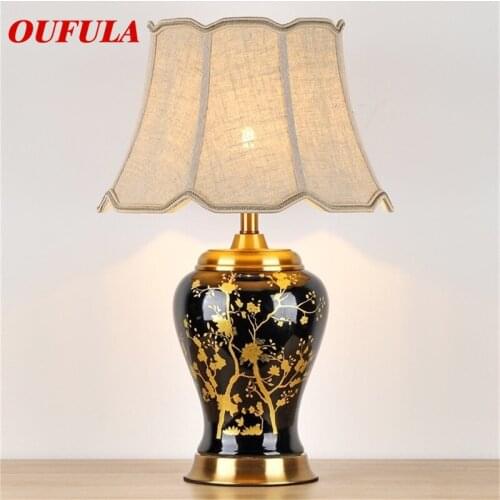 8M Ceramic Table Lamps Desk Luxury Modern Contemporary Fabric for Foyer Living Room Office Creative Bed Room Hotel