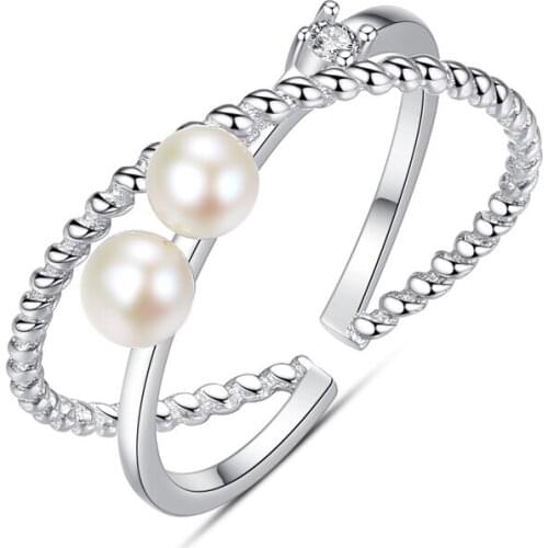 Ring Base Mountings Findings Settings Adjustable Ring Jewelry Parts Fittings Accessories for Pearl Beads Stones