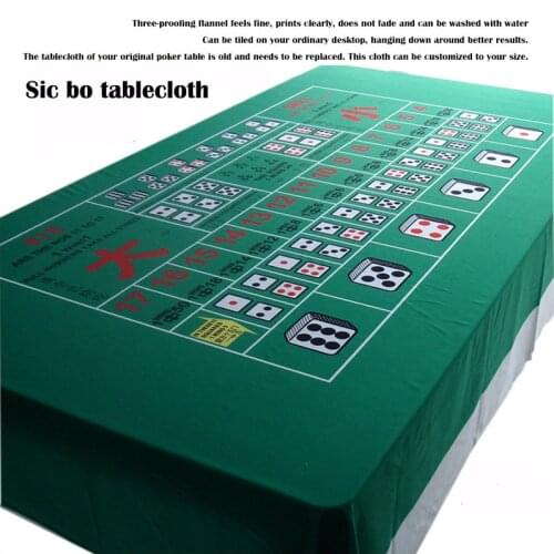 1pc Sic Bo Game Mat Dice Cloth Casino Layout Gambling table good ablities of flame-proof, water-proof & pollution resisitant