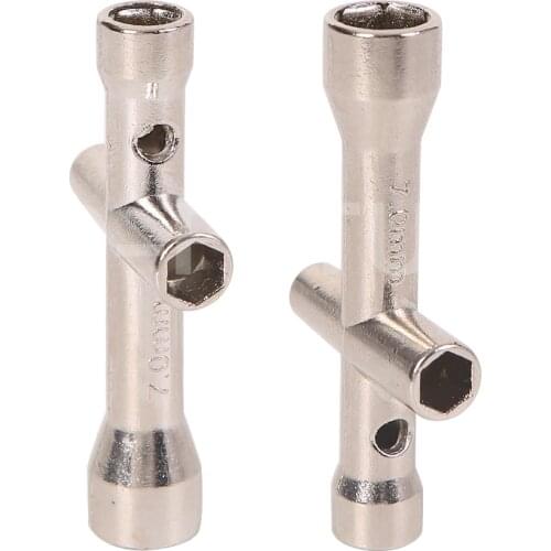Mini M2 M2.5 M3 M4 Screw Nut Hexagonal Cross Wrench Sleeve Maintenance Tool 4 Size Cross Sleeve Wrench for Ender 3 MK8 Nozzle