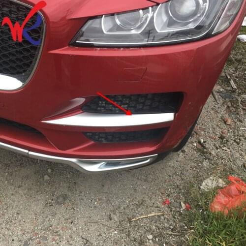 Loyalty For Jaguar F-Pace F pace X761 2016 2017 ABS Matte Front Fog Light Lamp Cover Trim Car Styling Auto Accessories