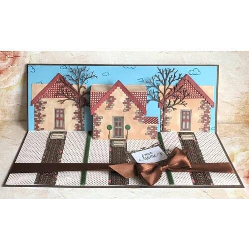 Warm House Metal Cutting Dies Stencils for DIY Scrapbooking Photo Album Decorative Embossing Paper Cards Crafts Template 2019