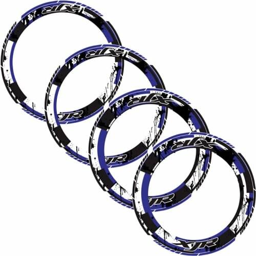 Motorcycle Full tire coverage Thick Edge Outer Rim Sticker reflective Stripe Wheel Decals For YAMAHA XJR all xjr 1300 1400 200