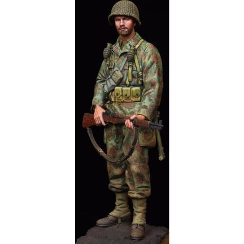 Unpainted Kit 1/16 US Infantry Normandy soldier figure Historical Resin Figure miniature garage kit