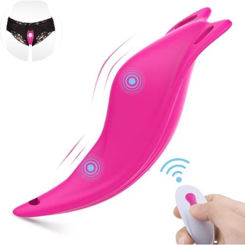 Wearable Dildo Vibrator Wireless Remote Invisible Panty Vibrator G-spot Clitoral Stimulation Vibrating Eggs Sex Toys for Woman