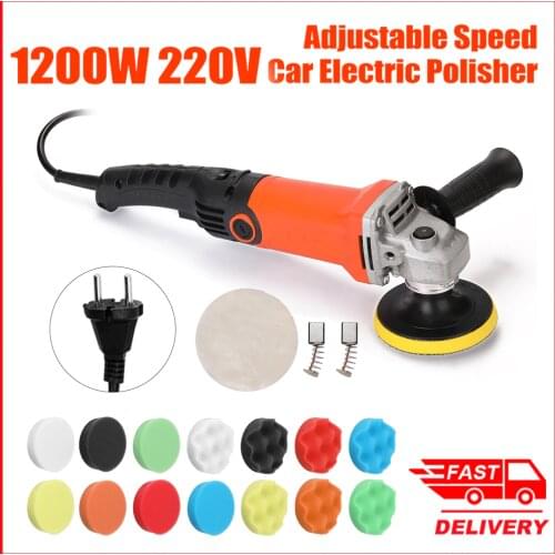 1200W 220V Adjustable Speed Electric Car Polisher Waxing Polishing Machine Automobile Furniture Polishing Tool car accessories
