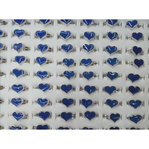Hearts mood ring mood emotion color changing adjustable 100pcs/lot