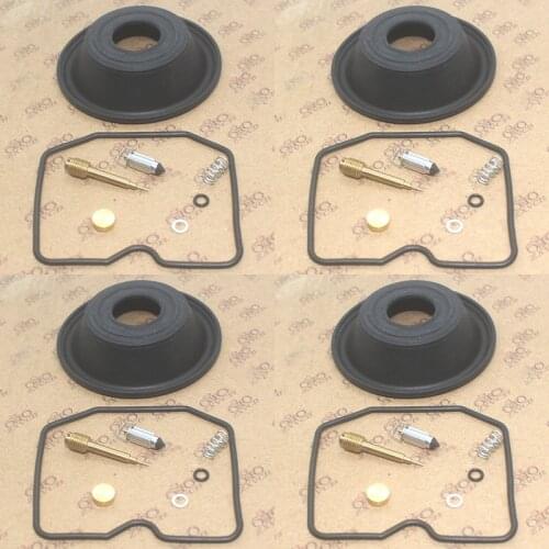 4 set Carburetor Repair Kit for ZR550 Zephyr 550 1990-1993 ZR550 Zephyr 550 1990-1993 Vacuum Diaphragms Pilot Screw Seals