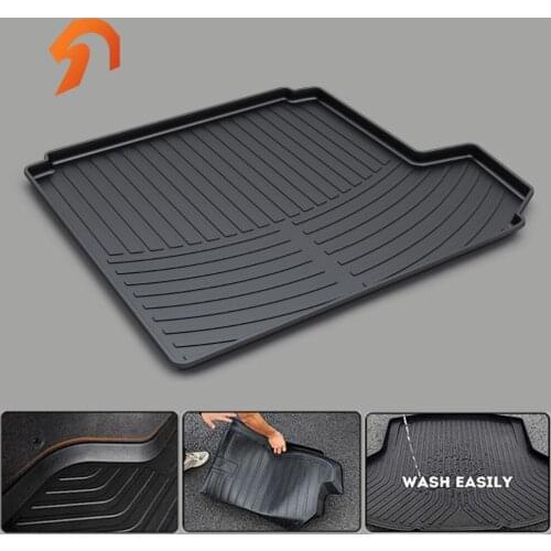 Rubber trunk mat for PEUGEOT 207 301 307 308/CC 2011 2012 2013 2014 2015 2016 BOOT LINER REAR TRUNK CARGO MATS FLOOR TRAY CARPET