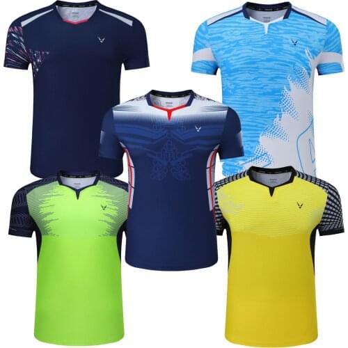 New 2021 Badminton shirts Men , Tennis shirts Women , Table tennis tshirt kid ,Quick dry Fitness sports training Runningt shirts