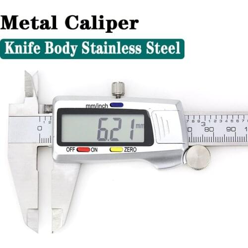 SQ Electronic Digital Caliper Metal Stainless Steel Vernier Calipers Instruments Micrometer Depth Measuring Tools Pied A Couliss
