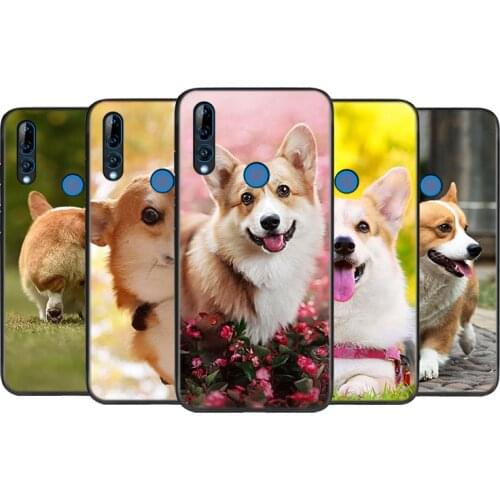 Silicone Cover Corgi With Short Legs For Honor 9 9X Lite 9S 9A 9C 8 8A Prime 8X MAX 20 30 7A 7C Pro Plus Phone Case