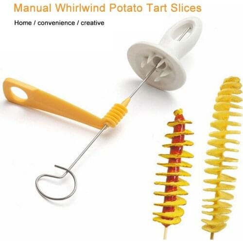 Slicer Potato Shredder Fried Potatoes Cooking Tools Tornado Spiral Potato Kitchen Cutter Manual Vegetable Gadgets Fast Shipping