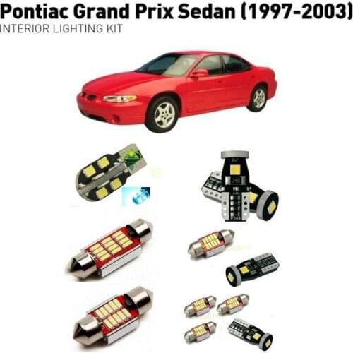 Led interior lights For pontiac grand prix sedan 1997-2003 22pc Led Lights For Cars lighting kit automotive bulbs Canbus