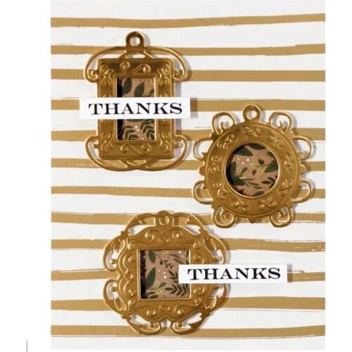 YPP CRAFT Personality Label Frame Metal Cutting Dies Stencil for DIY Scrapbooking Album Embossing Paper Cards Deco Crafts Die Cu