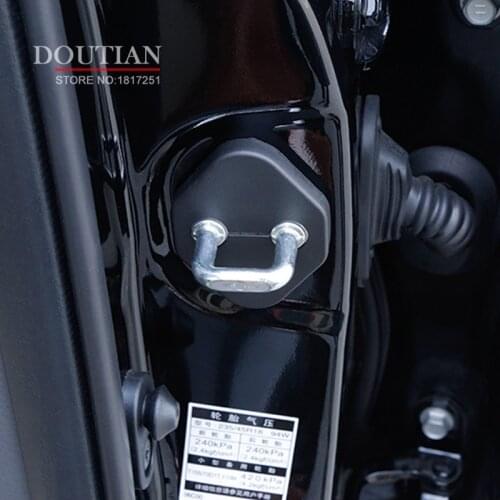 NEW 3D Stainless Steel Door Lock Buckle Protection Protective Cover Trim 4pcs for Mazda 6 gj Car Accessories 4pcs