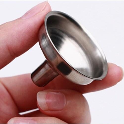 1PC Portable Durable Functional Stainless Bar Wine Flask Funnel Small Mouth Funnels for Filling Hip Flask Beer Liquid Bar Tools