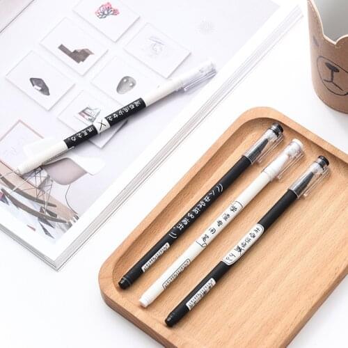 30 Pcs Creative Gel Pen Stationery Personality Learning Slag Text Pen Student Learning Office Stationery Kawaii School Supplies