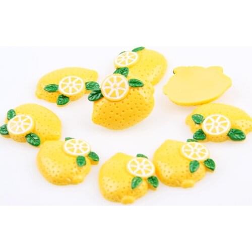 New Fashion 5PCS 33*26mm Cute Orange Fruit Resin Accessories Cartoon Fruits Cabochon Crafts High Quality DIY Home Decoration
