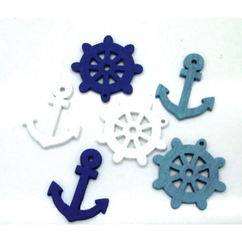 50pc Mixed Anchor For Clothes Knitting Needles Crafts Sewing Scrapbooking DIY Fabric Needlework Buttons