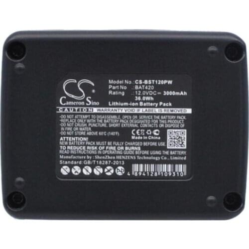 Cameron Sino 3000mAh battery for BOSCH 12-Volt Max Tools All 12V MAX Pod Battery Style CLPK30-120 GDR 10.8 V-LI BAT412