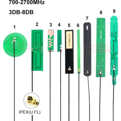 20PCS LTE 4G 3G 2G GSM NB-IOT antenna 5-8DBi PCB internal Omni high gain IPEX4 MHF4 For M.2 modem EM06 EM12 EM20 SIM7906E