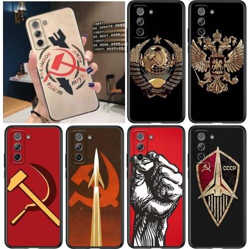 Russia flag for Samsung Galaxy S21 Ultra Plus Note 20 10 9 8 S10 S9 S8 S7 S6 Edge Plus Black Phone Case