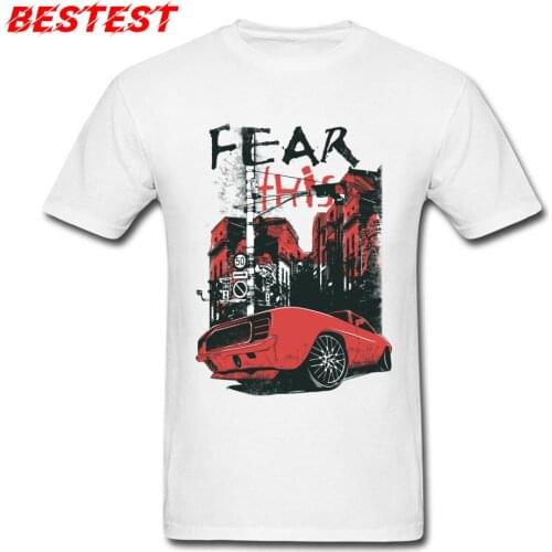 Europe T-shirt Men T Shirt Vintage Car Print Tshirt Summer Fall Short Sleeve Round Neck Pure Cotton Tops Shirts Printed Clothing